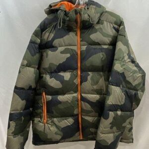 Columbia Men's Green Camouflage & Orange Detail Jacket Sz L